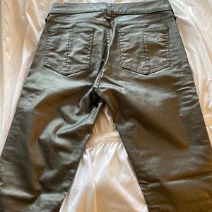Rag&Bone Silver Gray Waxed Jeans sz27